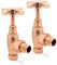 Brushed Copper Crosshead Angled Radiator Towel Rail Standard Valves Traditional Central Heating (Pair) Multiple Finishes