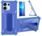 bojioderf Coque Compatible pour Umidigi G9 5g Coque Étui Case Cover Hybride [avec Protection d'écran en Verre trempé] [Support magnétique Pliable] Bleu