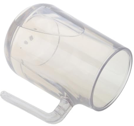 Chope à bière à double paroi congelable fonctionnelle transparente isolée à double paroi en plastique pour boissons glacées