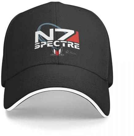 YANIUIE Erwachsene Mass Effect N7 Spectre Hut Mode Baseballkappe Snapback Caps Papa Hut Sonnenhüte Verstellbarer Papa Hut Herbst Geschenk