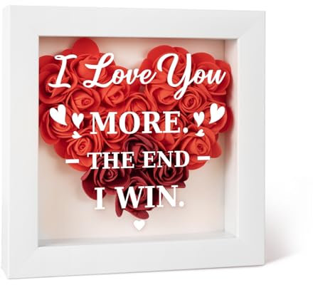 Birthday Gifts for Her or Him, Anniversary Wedding Gifts for Wife Husband, Romantic Gift for Couples, Engagement Presents for Girlfriend or Boyfriend,I Love You Shadow Boxes