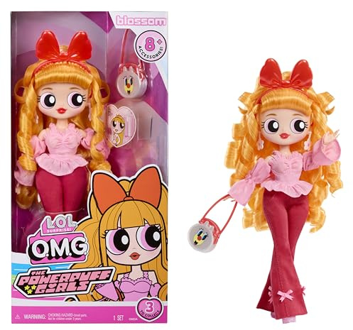 L.O.L. Surprise! OMG The Powerpuff Girls Puppe - Blossom - Enthält 1 Modepuppe, Inklusive Outfit und Accessoires, 3 zum Sammeln