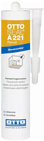 OTTO-SEAL A221 Parkett 20 x 310 ml Eiche Hell Parkett-Fugenmasse für Parkett Laminat Holzdielen Korkböden Boden- und Sockelleisten Reparaturfugen an Holz