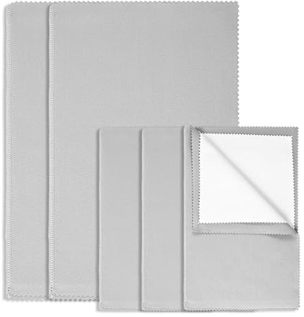 Silberputztuch Für Schmuck 5 Stück Silbertuch Für Schmuck Poliertücher Wiederverwendbare Silber Poliertuch Sterlingsilber Reinigungstuch Zum Polieren Von Gold Diamanten Platin Besteck Und Münzen