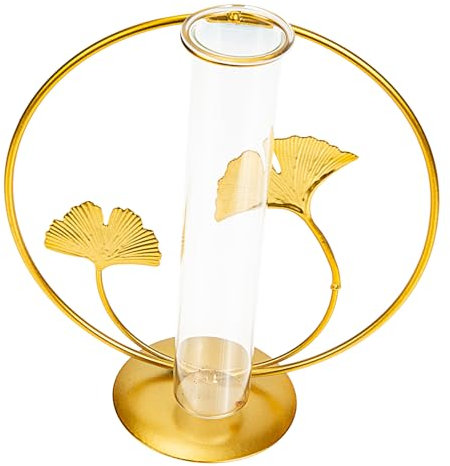 TOBBOMEY Reagenzglas Für Hydrokultur Glas Pflanzgefäß Hydroponik-Topf Für Pflanzen Scindapsus Hydrocotyle Blumen Dekorative Pflanzflasche Für Zuhause Büro Tischaufsteller