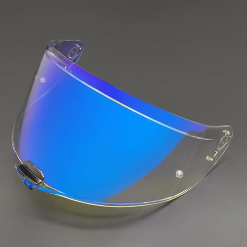 LYJXD Motorradhelm Visier für LS2 FF811 Vector II Citation II FF811, UV-Schutz Antibeschlag Motorrad Helm Objektiv Visier Winddicht Helmvisiere Zubehör Ersatz,normal-D Aurora Blue