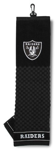 Team Golf, NFL-Golfhandtuch mit gesticktem Logo und strukturierter Reinigungsfläche im Karodesign