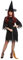 Smiffys Kostüm Gruselige Hexe, Schwarz, mit Kleid, Gürtel und Hut