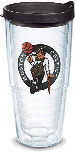 Tervis Made in USA Double Walled NBA Boston Celtics Insulated Tumbler Cup Keeps Drinks Cold & Hot, 24oz, Primary Logo