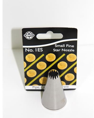 JEM Kleine Zahl 1ES Fine Tülle Stern Spitze, Silber