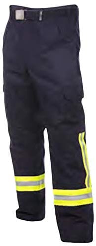 Nomex Feuerwehr Bundhose nach HuPF Teil 2 mit Reflex nach DGUV-Empfehlung (wie Überhosen) mit Gürtel Gr. 54
