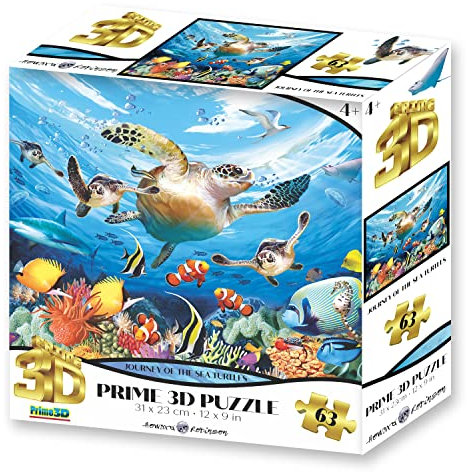 Howard Robinson hr13502 Super 3D Weg der Meer Schildkröte, den Puzzle (63-Piece)