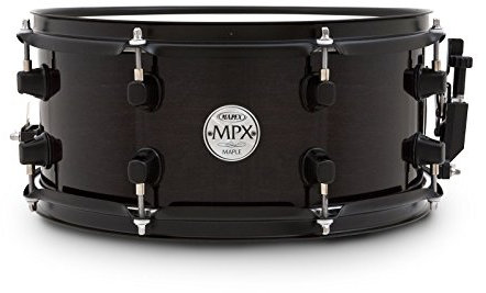 MAPEX MPX 33 x 15,2 cm alle Ahorn Snare Drum in transparent schwarz Lack Finish mit schwarzer Hardware