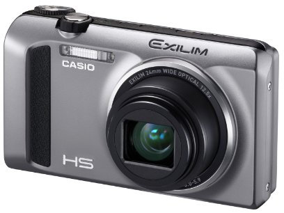 Casio EXILIM EX-ZR400 Digitalkamera (16,1 Megapixel, 7,6 cm (3 Zoll) Display, 25-Fach Multi SR Zoom, Triple Shot, HDR) Silber