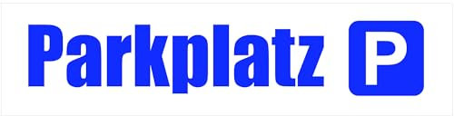 KIWISTAR - Werbeplane - Parkplatz - 150cmx50cm - Plane Banner Gerüstplane