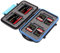 KING OF FLASH Anti-shock Waterproof Memory Card Case Holder Hard Storage 4x CF (Compact Flash) 8x SD/SDHC (Secure Digital) MC-2