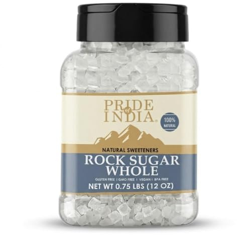 El orgullo de la India - natural del cristal de roca azúcar integral - 16 oz (454 gm) Cristales de azúcar auténtico indio - Se utiliza para endulzar la leche o té - ofrece el mejor valor