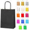 Thepaperbagstore 20 Black Small Paper Party Bags With Handles - 18x22x8cm - Colourful Paper Gift Bags for Kids and Adults Parties, Birthdays, Weddings, Baby Showers, Hen Parties and Sweets