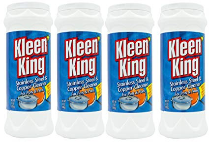 4 Pk, Kleen King Stailess Steel & Copper Cleaner for Pots & Pans, 14 Oz