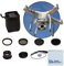 Kit de filtres pour drones DJI Phantom 3 Series Kit comprenant : CPL, ND4, ND8, UV, capuchon d'objectif, porte-bouchon + chiffon microfibre eCostConnection 37 mm