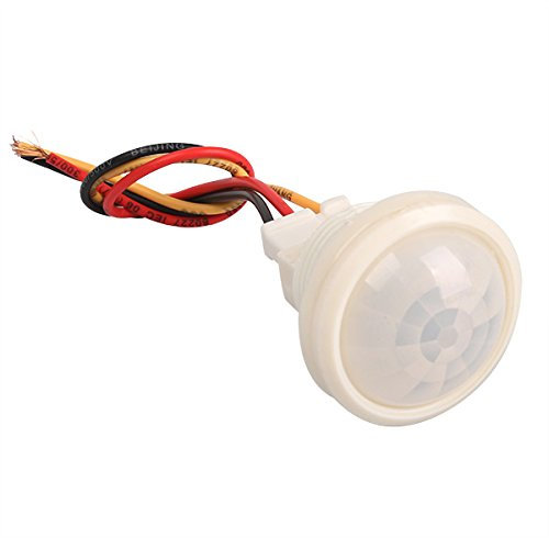 Détecteur de mouvement automatique avec lampe à infrarouge AC 180 - 220 V à encastrer Minuteur à retardement