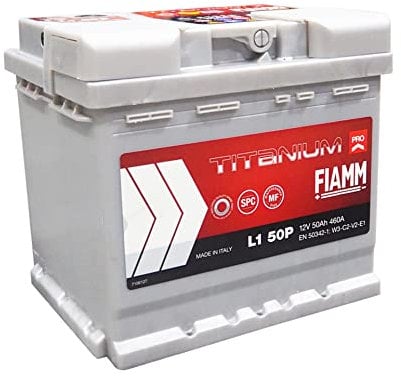 Batteria auto originale FIAMM cod. 7905143 L1 50P 12 V 50 Ah 460 A EN con Polo Positivo a Destra