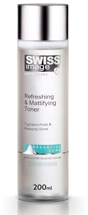 SWISS IMAGE Essential Care - Erfrischendes & mattierendes Gesichtswasser - 200ml - Keine Parabene - Keine SLS/SLES - Keine Phathalate