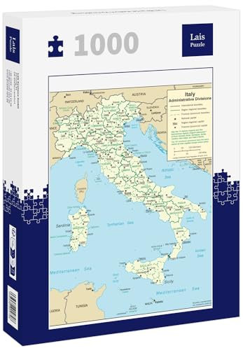 Lais Puzzle Landkarte Italien Verwaltung 1000 Teile