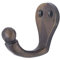 Knober Crochets muraux en Fer forgé Noir Antique