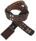Cipo&Baxx CG174 Textured Perforated Brown Leather Herrengürtel, Unbekannt, 100 cm