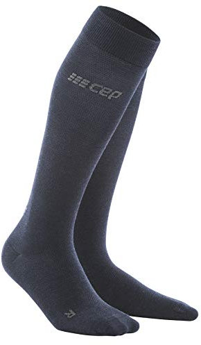 CEP – ALLDAY RECOVERY COMPRESSION SOCKS für Herren | Merino Socken mit Kompression in dunkelblau | Größe IV