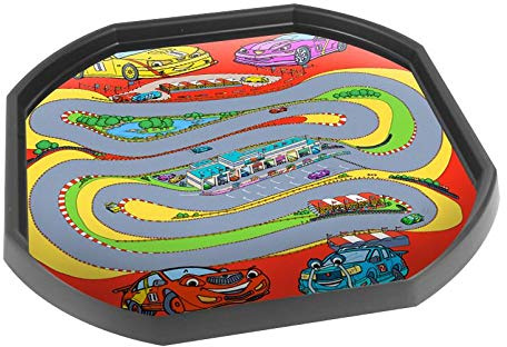Racing Car Track Vinyl Tuff Tray Insert - 86 x 86 cm | Ideal For Large Tuff Spot Tuff Tray - Tuff Tray Not Included