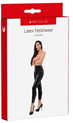 ME YOU US - Latex Leggings - Fetisch Wear - Schwarz (Medium (38-40))