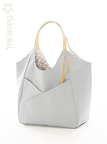 MAGAM-Stoffe Papier-Schnittmuster Praktische Schulter Tasche inkl. Aufnäher Enno