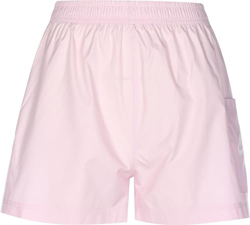 Nike W NSW ESSNTL Wvn HR Short Pantaloncini, Regal Pink White, S Donna