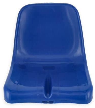 wellenshop Bootsstuhl Tribühnenstuhl blau weiß grau Steuerstuhl Bootssitz Kunststoff Wetterfest Farbe Blau