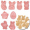 Flyftrey Ausstechförmchen Ostern, 8 Stück Oster Ausstecher Set, Plätzchen Ausstecher Kinder, 3D Ostern Cookie Cutter Set für DIY Hase Küken Ei Backen Fondant Sandwich Schokoladen Tortendeko