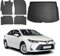 Fußmatten & Kofferraumwanne Set für Toyota Corolla Stufenheck 2019-2025 Gummi 5X