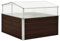 HOMIUSE Petit Serre de Jardin Marron 100x100x85 cm Design Carré Acier Galvanisé Serre Fleurs Facile à Assembler Serre Exterieur Hiver Protection Optimale Abri pour Plantes Légumes Fleurs Herbes