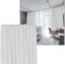 Cleanlevel EST 2016 Vorhänge Vorhang Gardinen 3m Kräuselband verdunklungsvorhänge Verdunkelungsvorhang Übergröße Thermovorhang Blickdicht 300cm (B) x 245 (L) (Weiss Kräuselband)