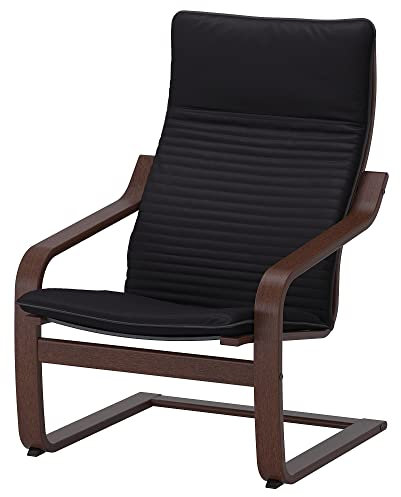 Ikea POÄNG Sessel braun/Knisa schwarz