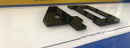4D UK Road Legal Number Plate FRONT