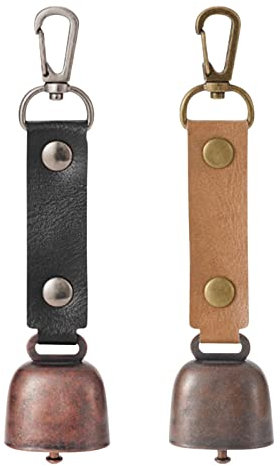 Campanello Per Orso Rumoroso, Campanello Per Orso Rumoroso Con Silenziatore Magnetico, Campanello Per Escursionismo Rumoroso Per Escursionisti, Cinturino In Pelle PU Resistente Per Sopravvivenza