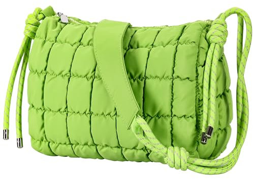 Cottoncode Puffer Bag, Gesteppte Tasche Damen, Puffy Bag, Stepptasche Umhängetasche Schultertasche Klein