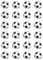 24 x PRECUT Edible Football Cupcake Fairy Cake Wafer Decoration Toppers Soccer