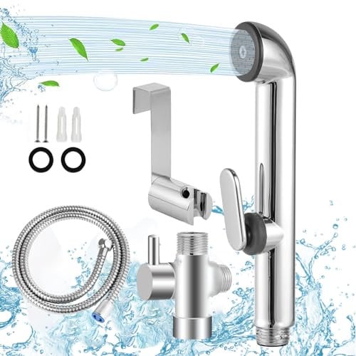 HOCANFLO Pulverizador de mano para bidé, rociador de ducha para inodoro, kit de rociador de bidé, pañales, cabezal de ducha