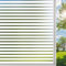 DARUITE Fensterfolie Blickdicht Sichtschutzfolie Fenster, Mittleres Streifenmuster Folie Fenster Sichtschutz Dekoration Selbsthaftende Statisch Haftend Milchglasfolie für Zuhause Büro, 44.3x200cm