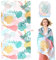 LEcylankEr Strandtuch XXL 180x90 Strandtuch Mikrofaser für Herren Damen Anti-Sand Schnell Trocknend Strandhandtuch Groß für Strand/Poolside/Strandstuhl (Blume und Blatt)
