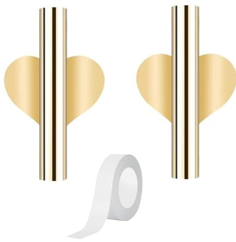 BOBOZHONG Jarrón de Pared de Metal,2 pcs Florero De Pared Maceta De Flores Tubo de Jarrón de Flores de Pared,Soporte de Flores Secas,para La Oficina en el Hogar del Porche