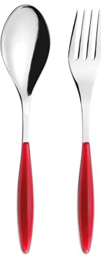 Guzzini -POSATE A SERVIRE 'FEELING'Rosso trasparente